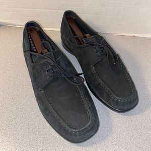 SAS Black Suede Handcrafted Shoe Sz 8M